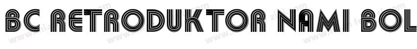 BC Retroduktor NAMI Bold Reversed字体转换